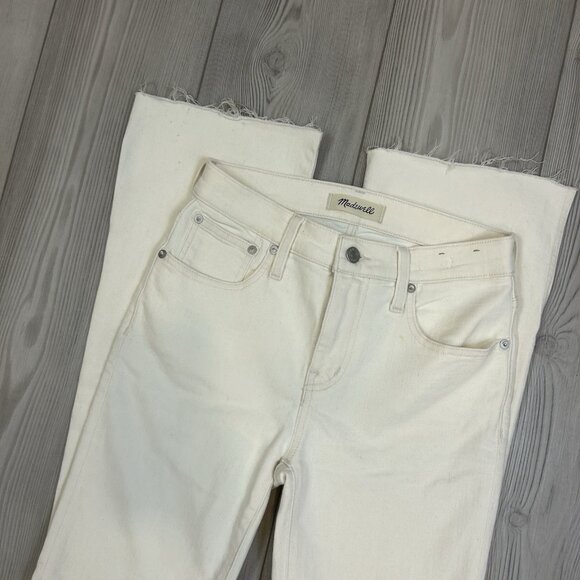 NWT Madewell Size 25 Kick Out Full-Length Jeans Vintage Canvas N0641 - Picture 2 of 16